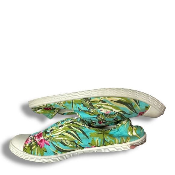 Arizona Jean Co Sneakers Flats Slip Ons Tropical Floral Print Hawaiian Sz 10M - Picture 8 of 14